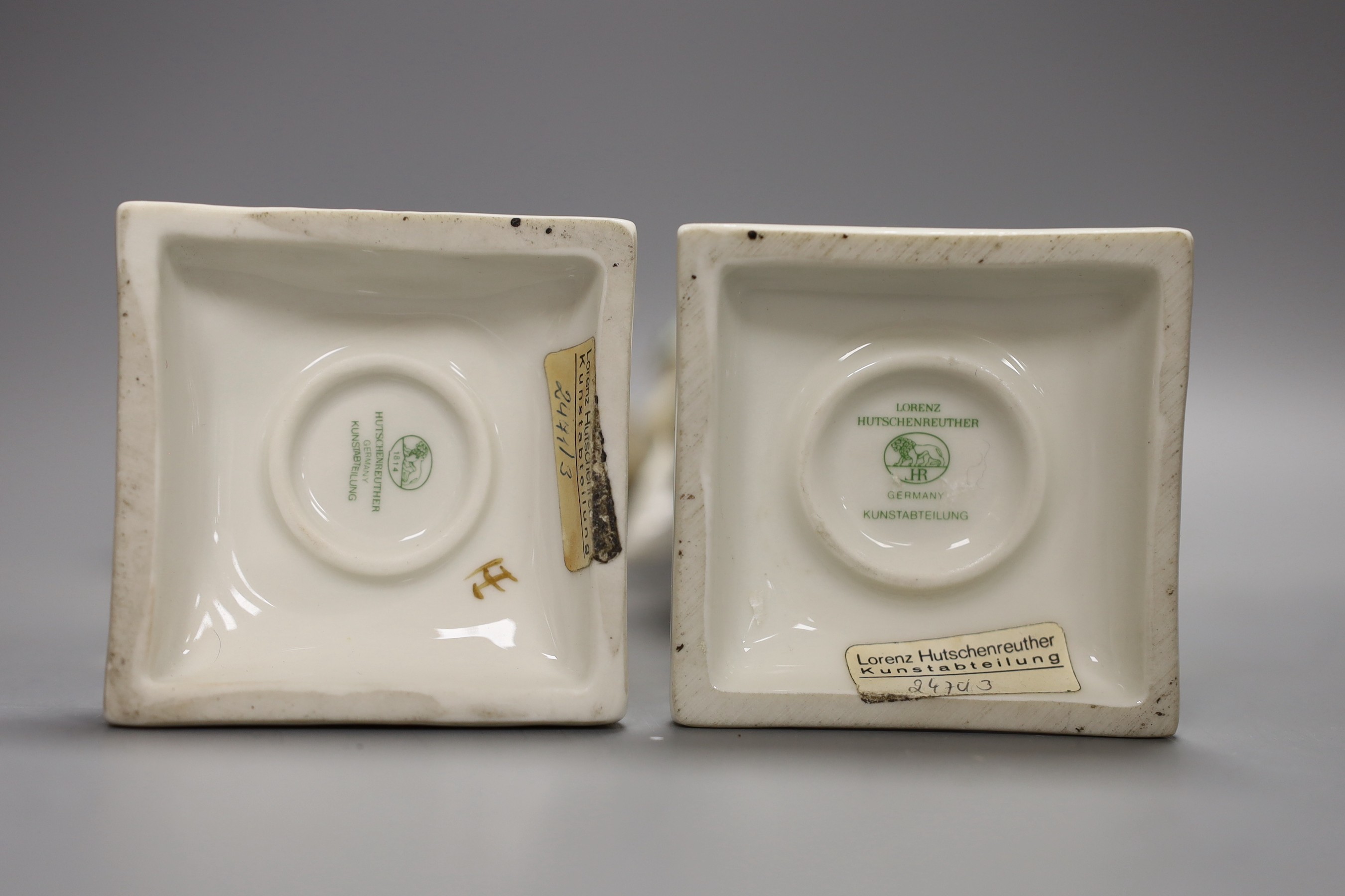 Two Hutschenreuther figures of Siamese dancers, 30cm